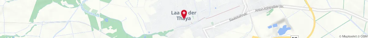Kartendarstellung des Standorts für Apotheke Laa in 2136 Laa an der Thaya